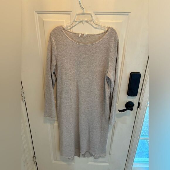 Anthropologie Moth Large Long Sleeve Thin Sweater Dress with Crossback detail - Picture 2 of 6